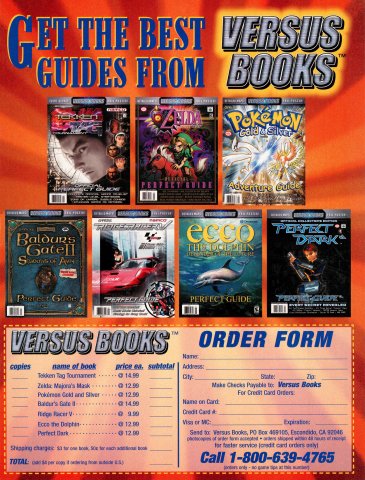 Versus Books strategy guides (January, 2001)