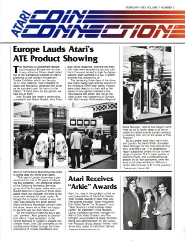 Atari Coin Connection Vol.7 No.2 (February 1983)