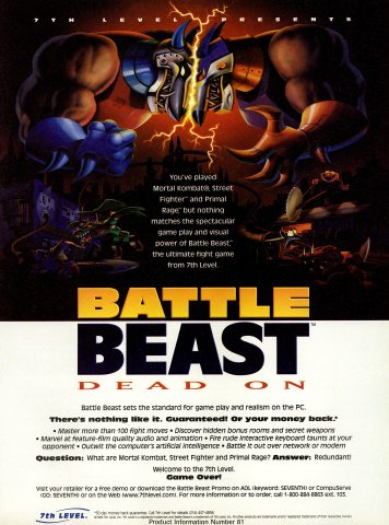 Battle Beast (December, 1995)