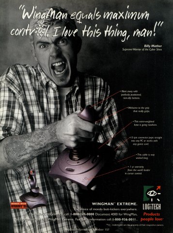 Logitech Wingman Extreme joystick (December, 1995)