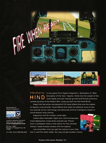 Hind: The Russian Combat Helicopter Simulation (September, 1996)