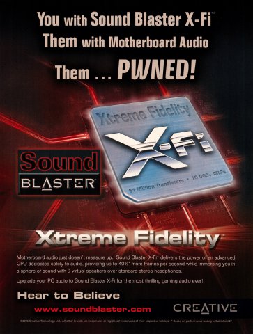 Creative Labs SoundBlaster X-Fi (January, 2006)