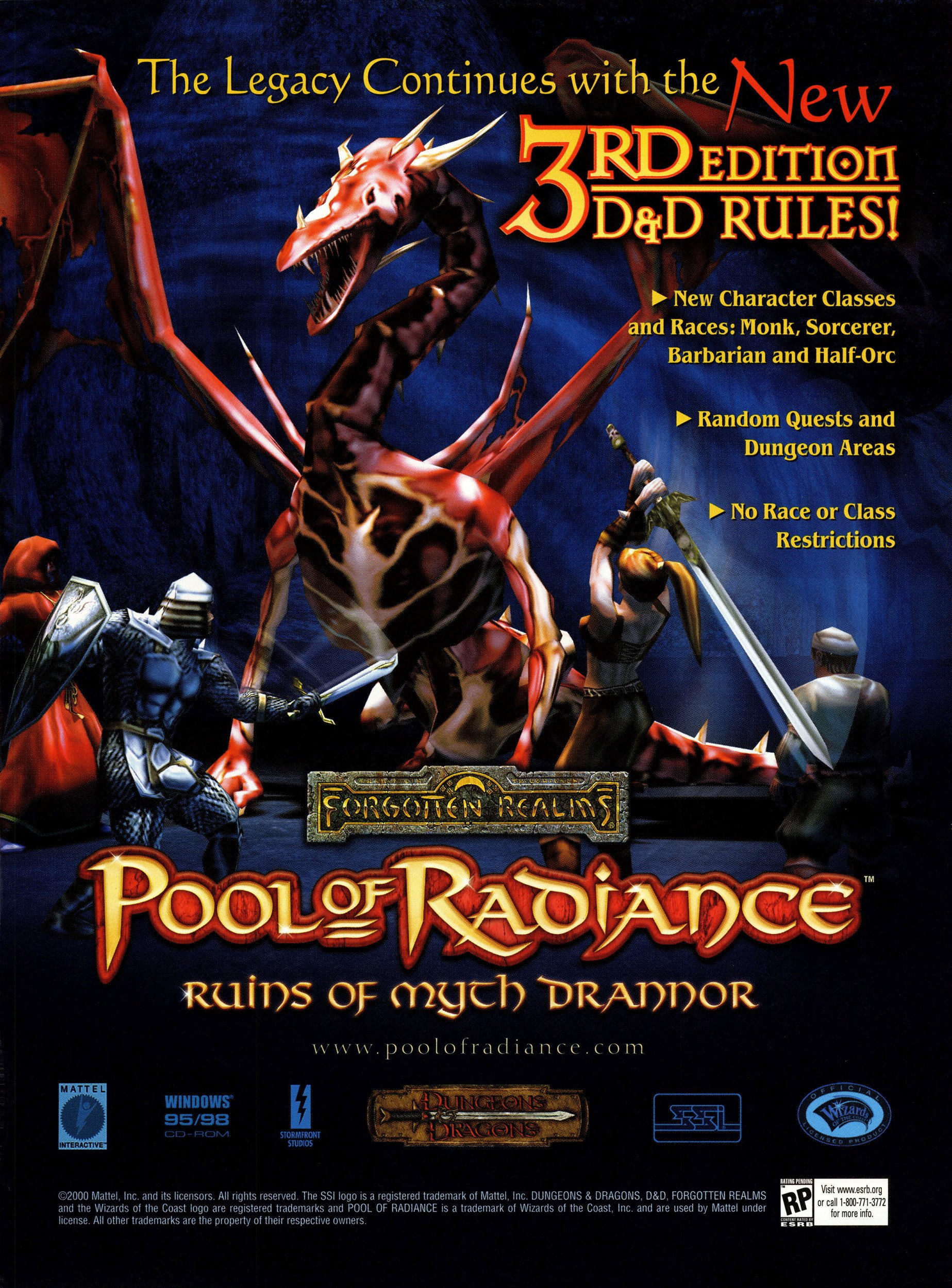 Pool of Radiance: Ruins of Myth Drannor (November, 2000) - P