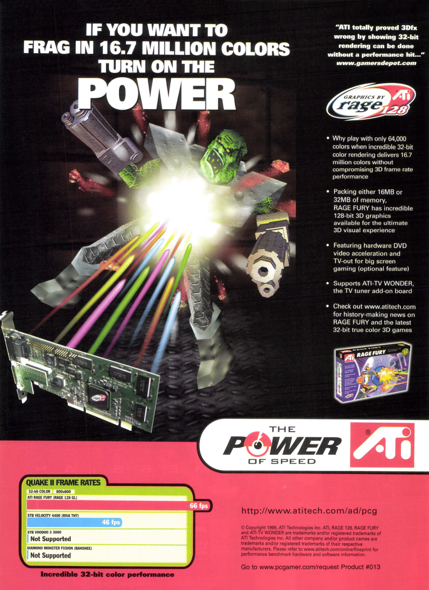 ATI Rage Fury graphics card (August 1999) A Retromags Community