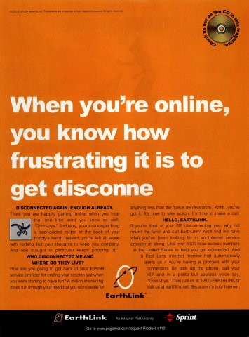 EarthLink internet service provider (November, 2000)