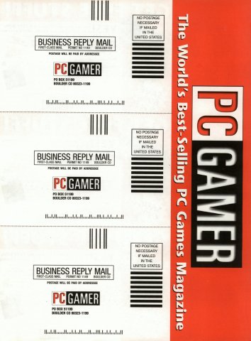 PC Gamer subscription cards (December, 2000) 02