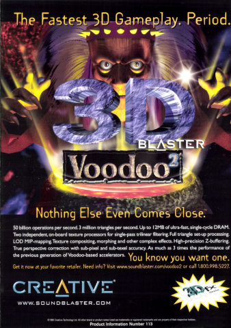 Creative Labs 3D Blaster Voodoo2 (May 1998)