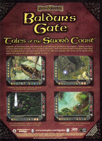 Baldur's Gate: Tales of the Sword Coast (August, 1999)