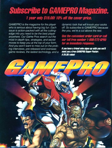 GamePro Subscription (May, 1989)