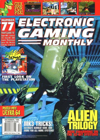 Electronic Gaming Monthly Issue 077 (December 1995)