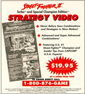 Street Fighter II: Mastering Great Combinations and Strategies video (January, 1994)