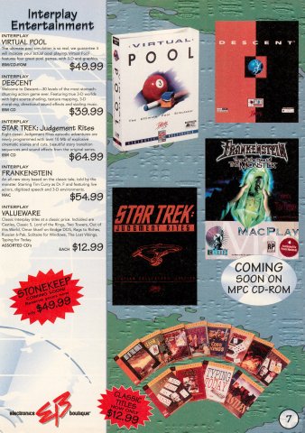 Electronics Boutique catalog (November, 1995) 07