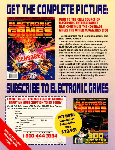 Electronic Games subscription (January, 1994)