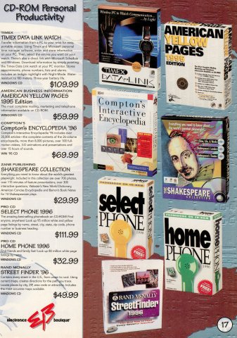 Electronics Boutique catalog (November, 1995) 17