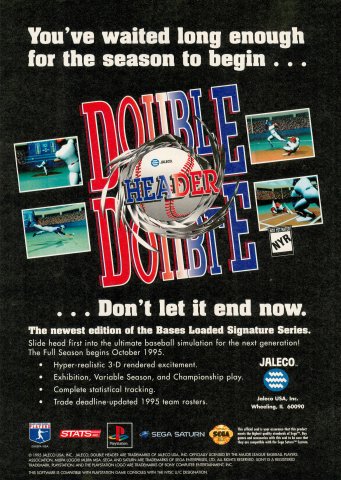 Bases Loaded '96: Double Header (November, 1995)