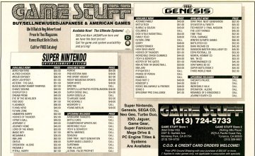 Game Stuff (January, 1994)