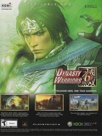 Dynasty Warriors 6 (April, 2008)