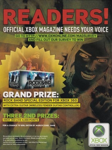 Official Xbox Magazine Survey (April, 2008)