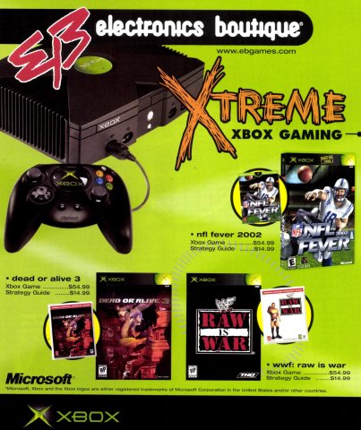 Electronics Boutique Xbox ad (November, 2001) 01