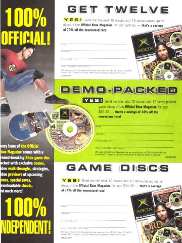 Official Xbox Magazine subscription card (May, 2003) 01