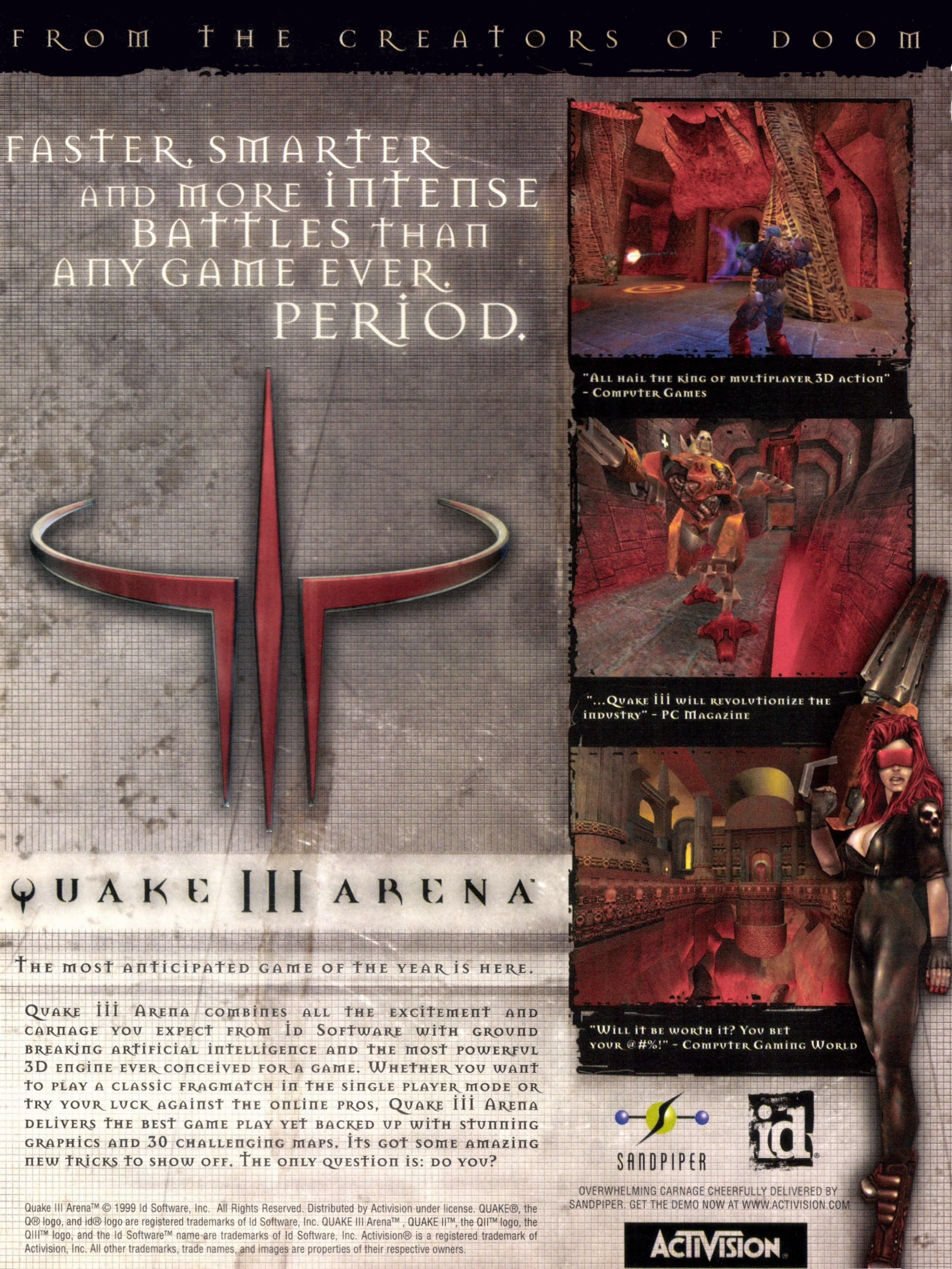 Quake III: Arena (February, 2000) - Q - Retromags Community