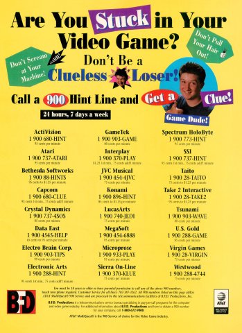 B.F.D. Productions 1-900 number service (November, 1994) 02