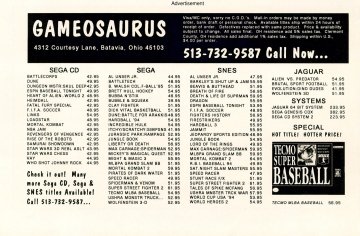 Gameosaurus (November, 1994)