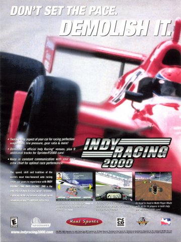 Indy Racing 2000 (June, 2000)