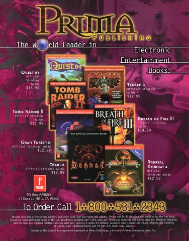 Prima strategy guides (August, 1998)
