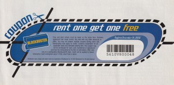 Blockbuster Video coupon (December, 2002)