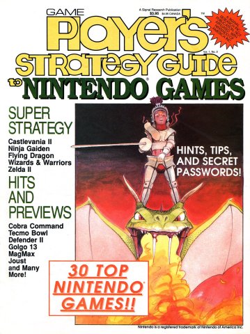 Game Player's Strategy Guide to Nintendo Games Vol.1 No.2
