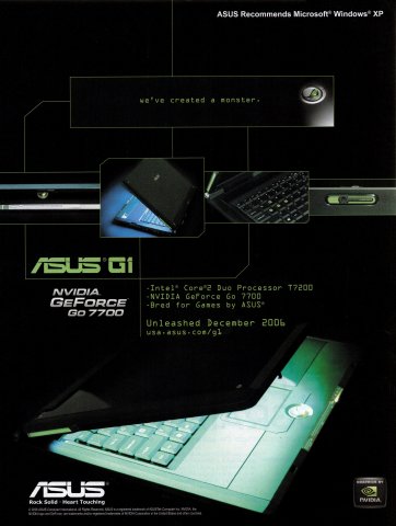 Asus G1 (December 2006)