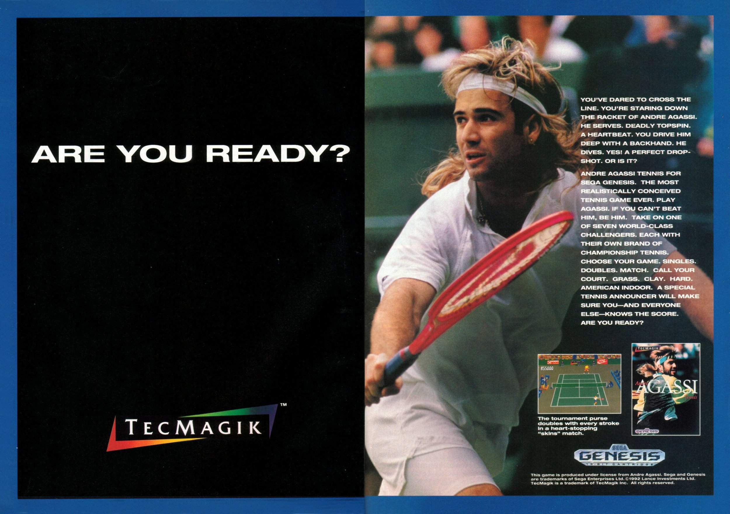 Andre Agassi Tennis (February 1993)