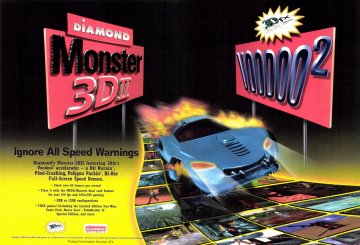 Diamond Monster 3DII graphics card (May 1998)