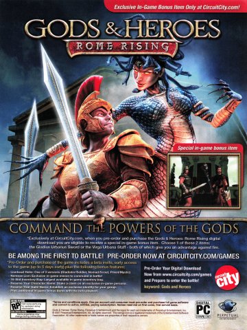 Gods & Heroes: Rome Rising - Circuit City exclusive (October 2007)