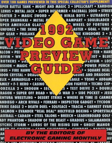 EGM 1992 Video Game Preview Guide