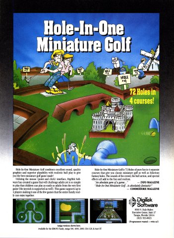 Hole-In-One Miniature Golf (Summer 1989)