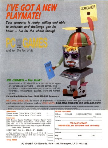 PC Games: The Disk (Summer 1989)