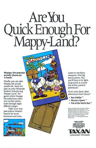 Mappy-Land (July 1989)