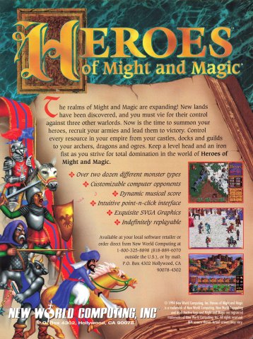 Heroes of Might and Magic (January 1995)