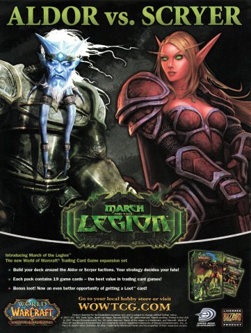 World of Warcraft: March of the Legion Trading Card Game expansion set (Janaury 2008)