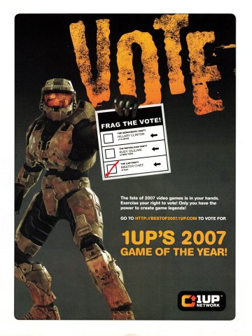 1UP Network Best of 2007 Award voting (January 2008)