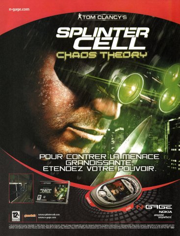 Tom Clancy's Splinter Cell: Chaos Theory (France) (May-June 2005)