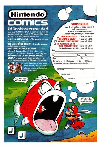 Valiant Nintendo Comics System subscription (April 1990)