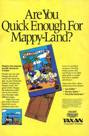 Mappy-Land (October 1989)