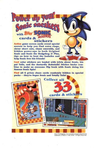 Sonic the Hedgehog - Topps cards & stickers (February 1994)