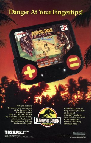 Jurassic Park Tiger handheld (December 1993)