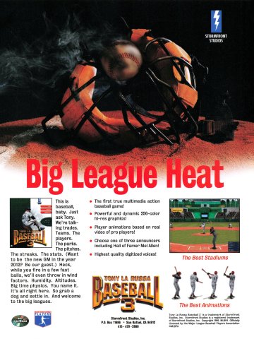 Tony La Russa Baseball 3 (June 1995)