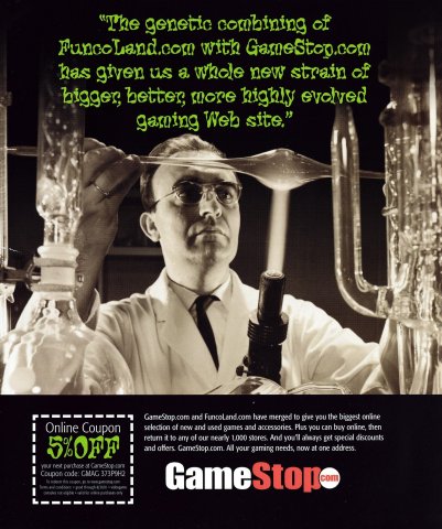 GameStop.com Merges With FuncoLand.com (August 2001)