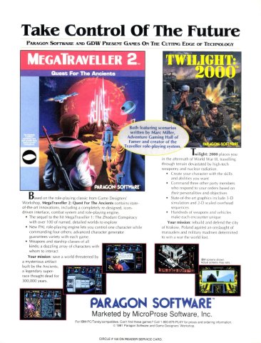 MegaTraveller 2: Quest For the Ancients (August 1991)